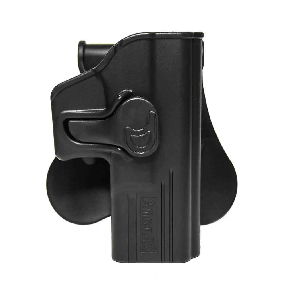 Explore versatility with the Amomax Holster. Compatible with Glock 19/23/32, it adapts to paddle, belt clip, MOLLE, and drop leg platforms. Ideal for daily use, outdoor sports, and tactical shooting.