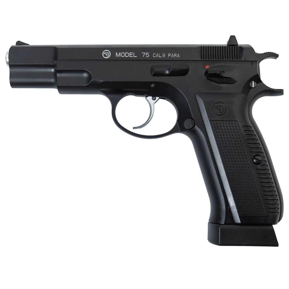 Explore the ASG CZ 75 CO2 Blowback BB Pistol with full metal construction. Semi-auto action, 17-round capacity, and 320fps velocity. Available at ReplicaAirguns.ca.