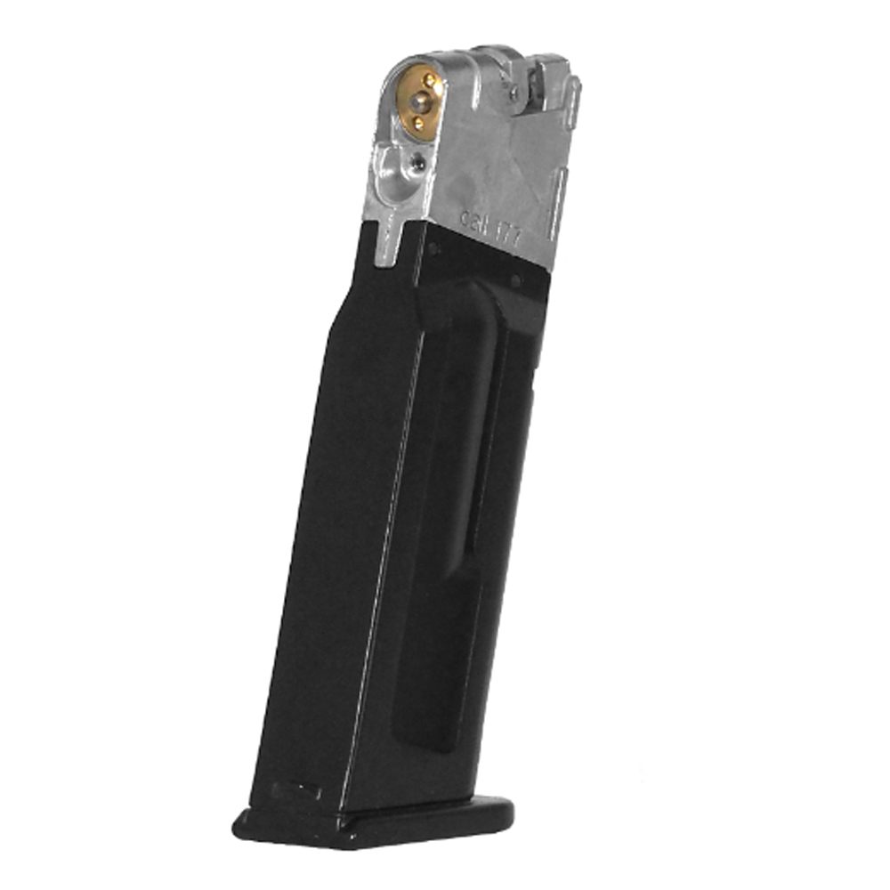 Get the spare magazine for ASG ISSC M22 CO2-powered BB airgun pistol. 18-round capacity, metal construction. Available at ReplicaAirguns.ca!