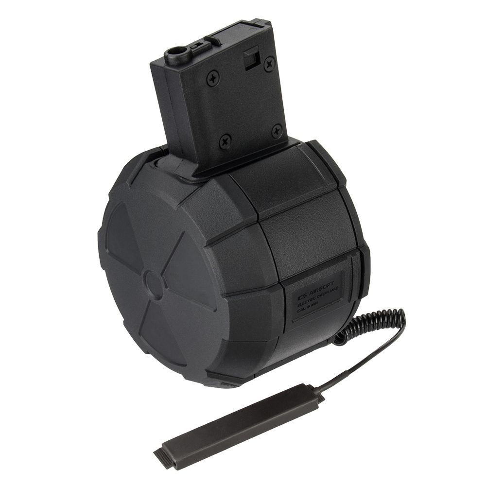 ICS 2000rd 6mm Electric Drum Magazine with M4 Adapter