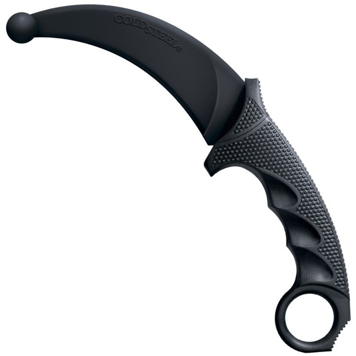 Cold Steel Karambit Santoprene Trainer Fixed Knife - Black