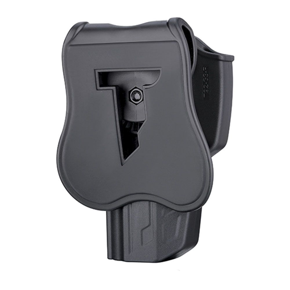 Enhance your gear with the Cytac Holster in black, made from military-grade polymer. Compatible with Beretta 92, 92FS, GSG92, and Girsan Regard MC, this holster is built to endure challenging conditions.