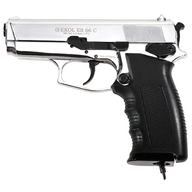 Ekol Compact Chrome Finish ES 66C CO2 BB gun