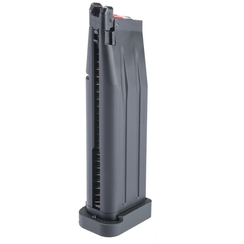 Upgrade your arsenal with the EMG Hi-Capa Airsoft CO2 Magazine. Crafted from heavy-duty aluminum alloy for durability and quick indexing. Available at ReplicaAirguns.ca.