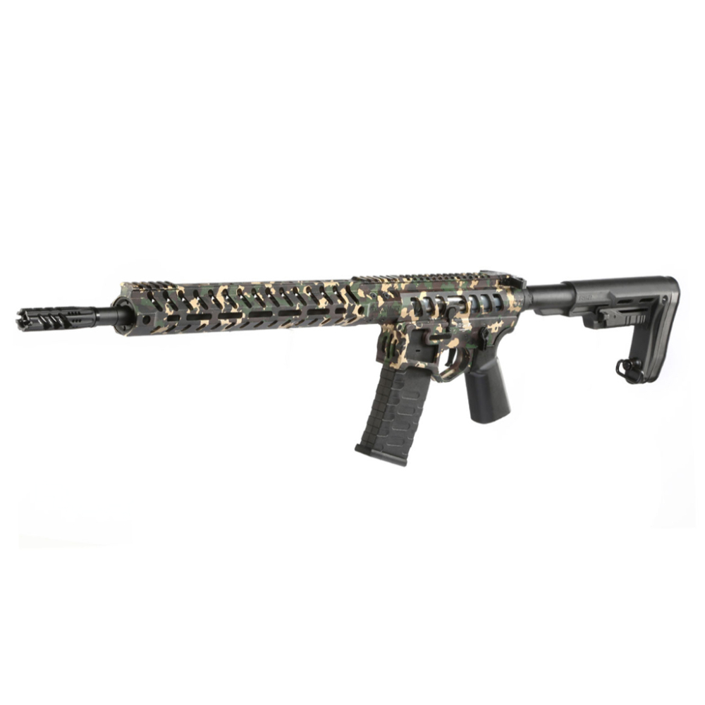 Buy APS F-1 UDR-15 3G Skeletonized Airsoft Rifle - Demolition Ranch Edition. Enhanced gearbox, ambidextrous controls, and unique camo at ReplicaAirguns.ca.