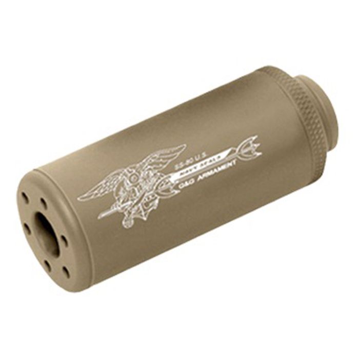 G&G SS-80 CW Desert Tan Sound Suppressor - 14mm