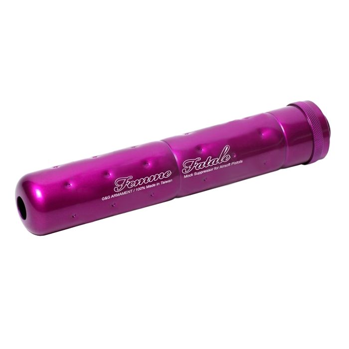 G&G SOCOM 14mm CCW Us Type Pink Mock Suppressor - Large
