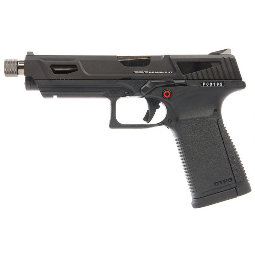 Explore the G&G GPT9 Airsoft Pistol at ReplicaAirguns.ca. Featuring realistic blow-back action, adjustable hop-up, full metal slide, and more. G&G licensed for authenticity.