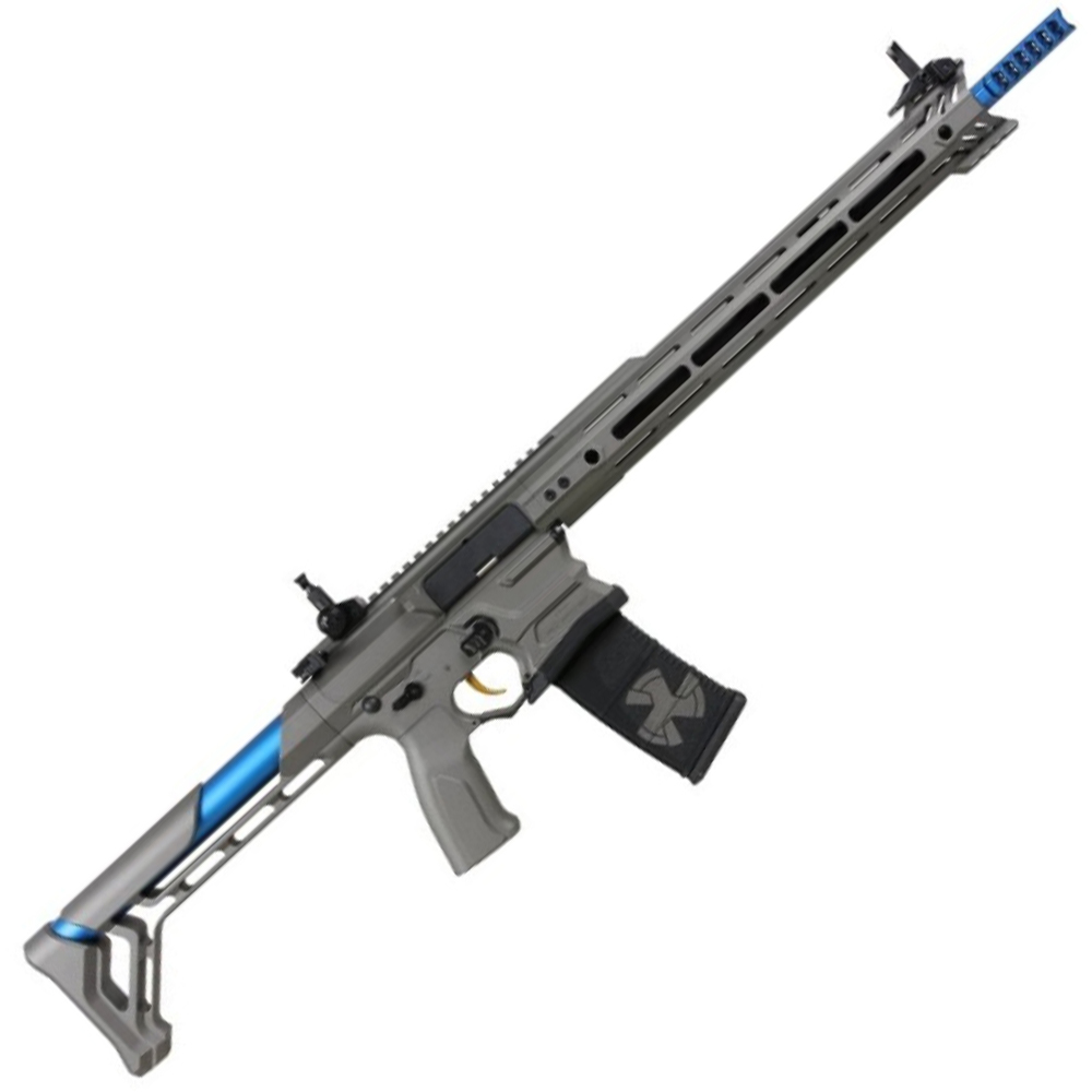 Explore the G&G Cobalt Kinetics BAMF Team AEG Airsoft Rifle, featuring CNC machined receivers, MOSFET, ambidextrous controls, and auto-drop advance magazine. Fully licensed and available at ReplicaAirguns.ca.