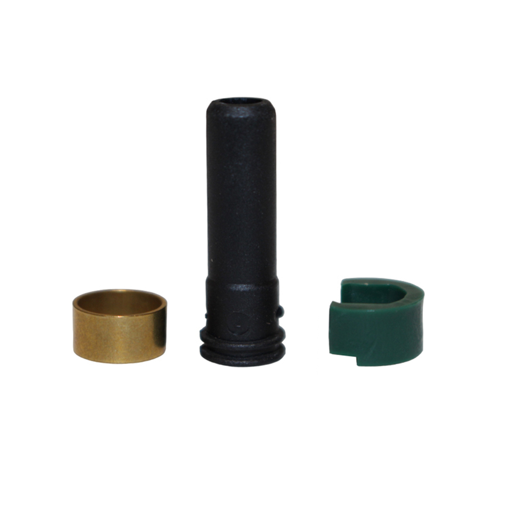 Upgrade your AEG with the Low-Temp Resistant Rubber Hop-Up Bucking. Perfect for colder climates, it enhances hopup performance in cold weather. Compatible with all TM-spec AEG hopups.