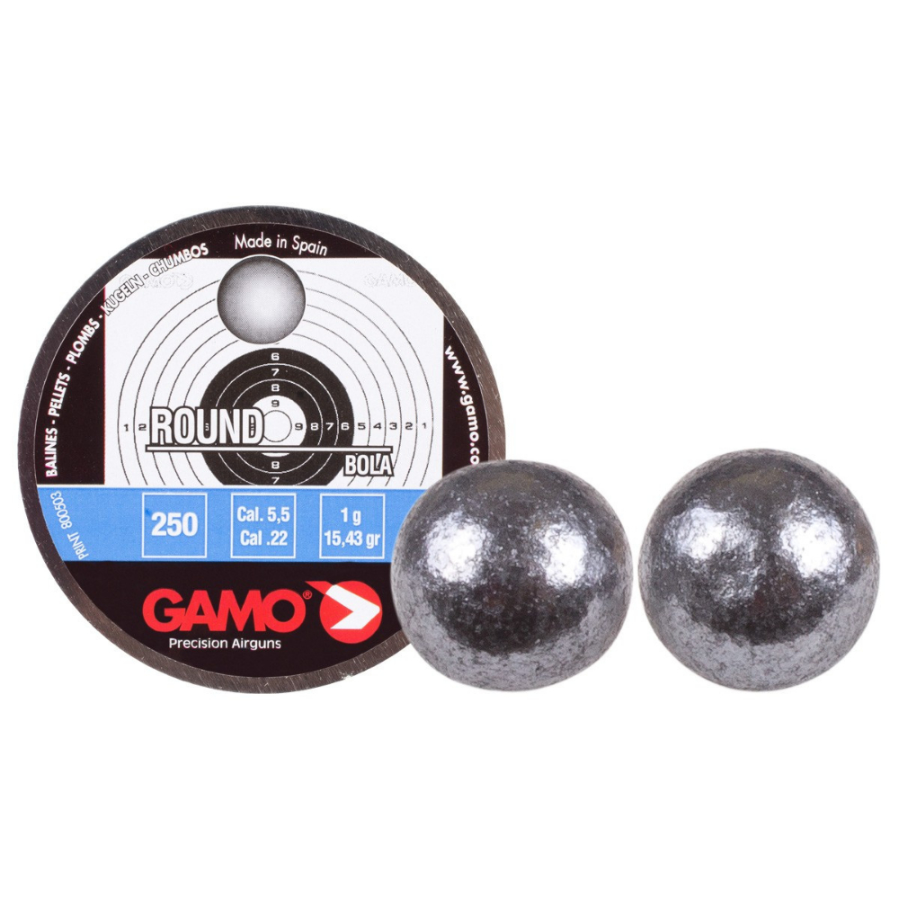 Explore precision and power with .22 Caliber Round Ball Pellets. Heavier than pellets, ideal for lower velocity, high terminal velocity, and metallic targets.