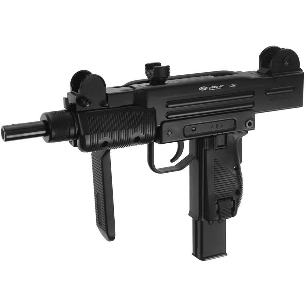 Explore the Gletcher UZM BB Pistol with metal construction, 328 fps, and full auto action. Available at ReplicaAirguns.ca, your go-to source for premium airguns.