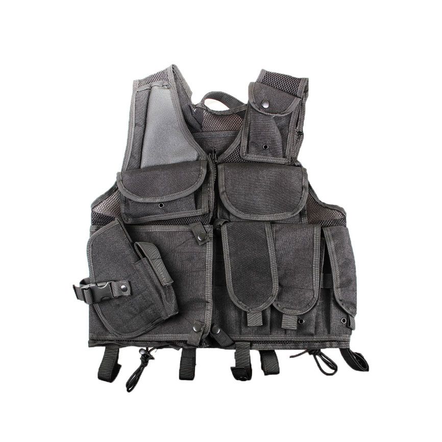 Military Combat Molle Black Vest