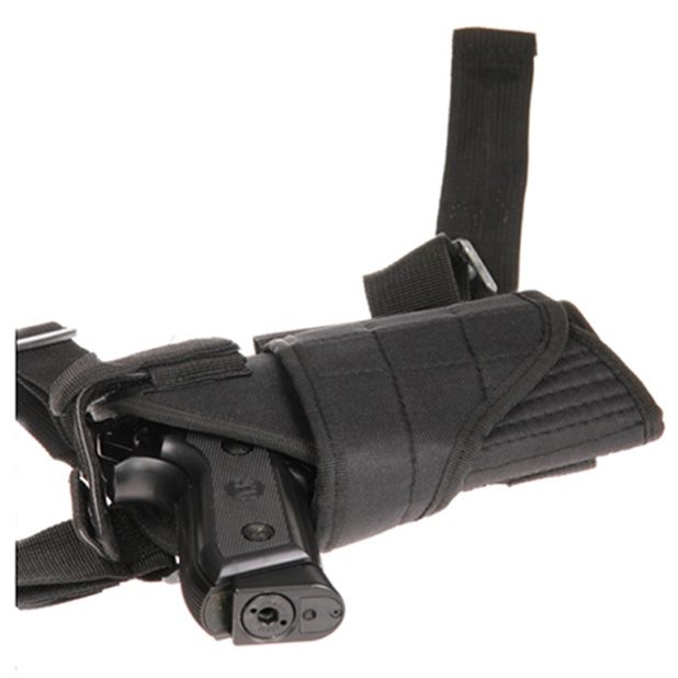 Explore the Tornado Leg Holster in black at ReplicaAirguns.ca. Adjustable design with Velcro straps for a secure fit. Ideal for various pistols.