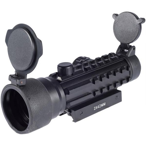 2x42 Tri-Rail Red and Green Dot Scope