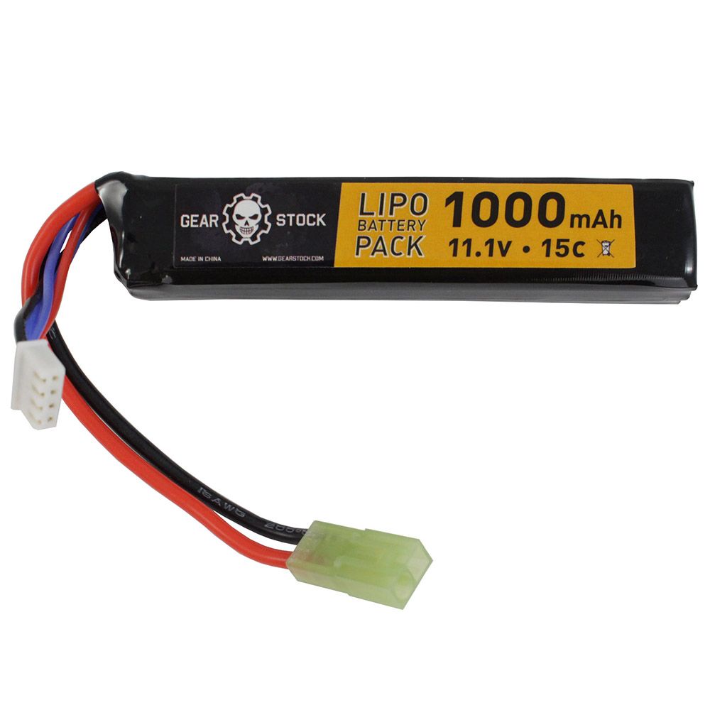 11.1V 1000mAh 15C LiPo AEG Stick Battery