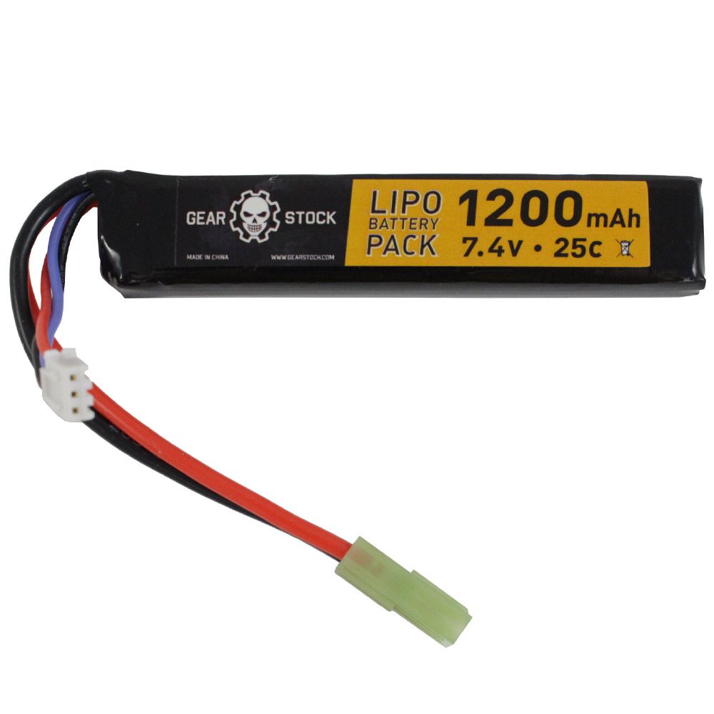 11.1V 1200mAh 25C LiPo AEG Stick Battery
