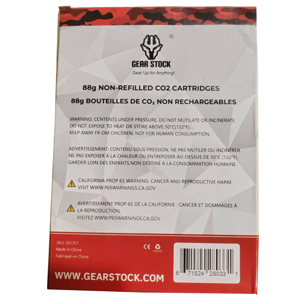 Gear Stock 88G Co2 Gas 4 Pack