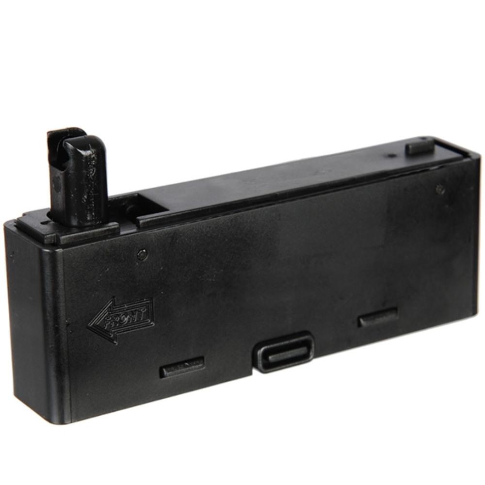 Enhance your Echo1 ASR Sniper Rifle with this 22-round magazine. High impact polymer construction in black. Compatible with Echo1 ASR model. Buy now at ReplicaAirguns.ca.