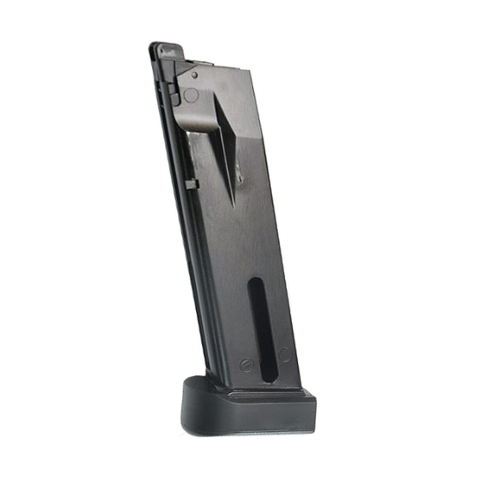 Enhance your airsoft experience with the KJ Works KP-01 E2 (P226) CO2 Magazine. Metal construction, 24-round capacity. Compatible with KJ Works KP-01 E2. Get reliable performance and quick reloads. Available at ReplicaAirguns.ca.