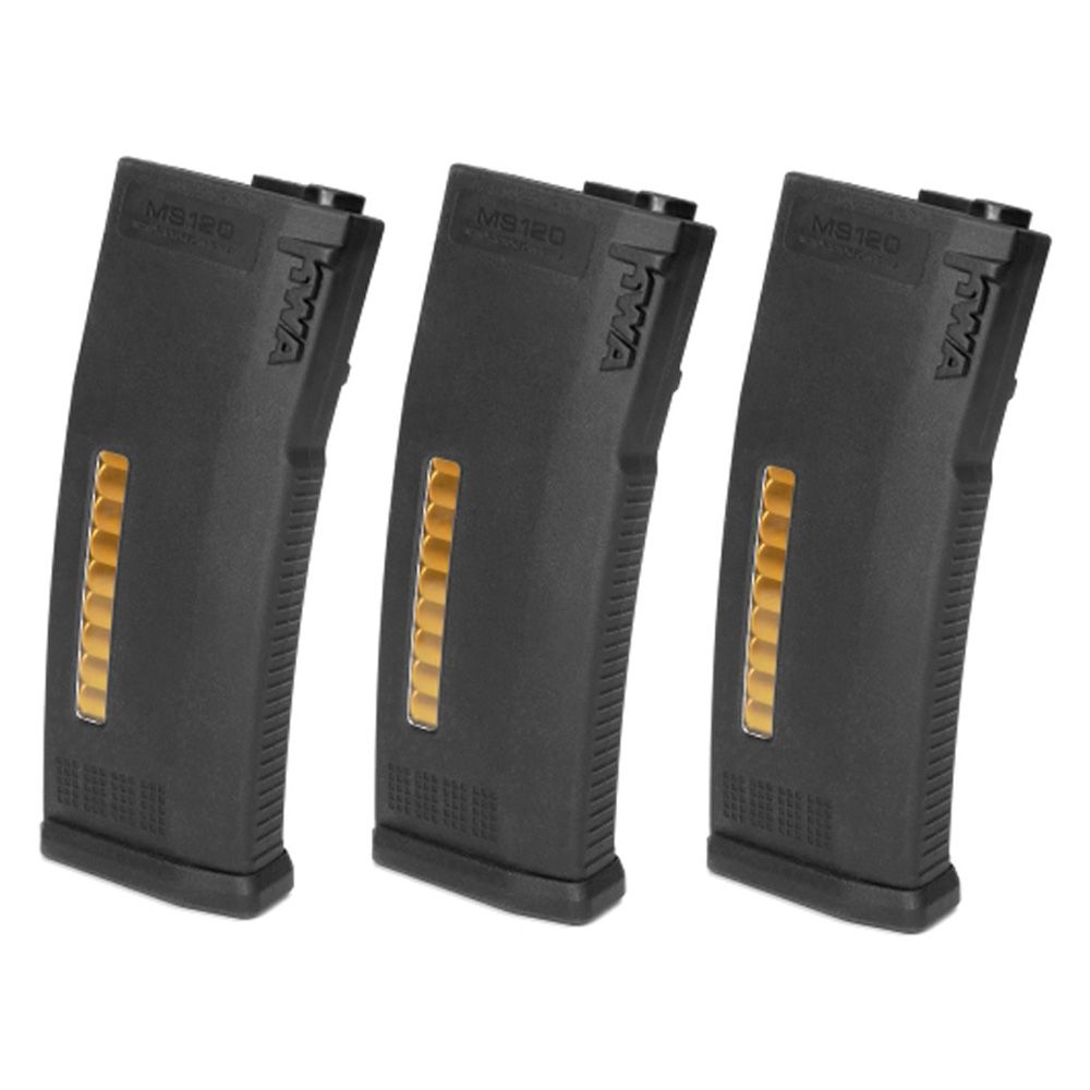 KWA AEG MS120 Mid-Cap Airsoft Magazine - 3pc