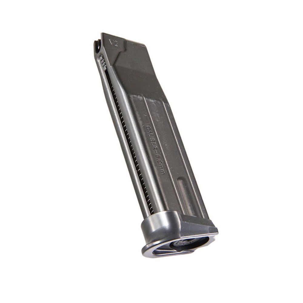 Enhance your airsoft experience with the KWC Airsoft Magazine. Designed for the Sig Sauer SP2022 Pistol, this CO2 magazine has a 15-round capacity. Buy now at ReplicaAirguns.ca.