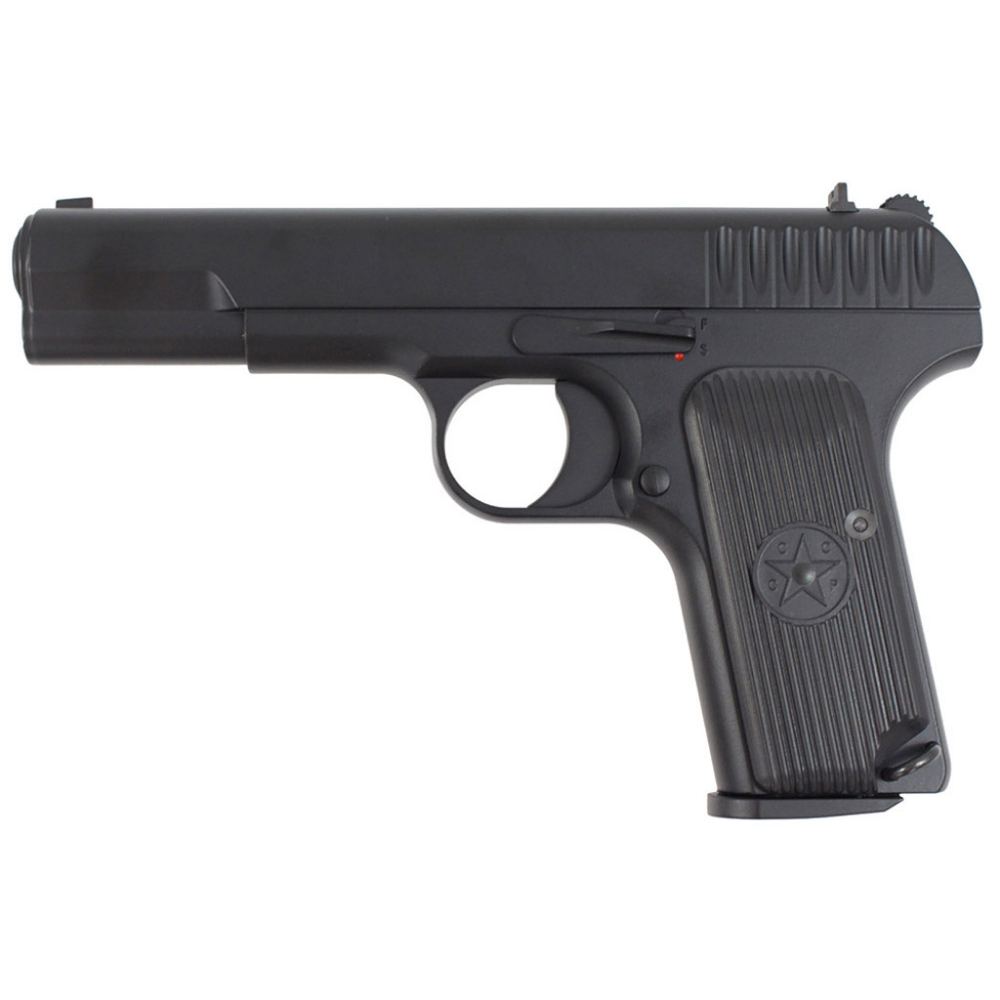 Purchase the KWC TT-33 BB Pistol - a high-fidelity airgun with full metal construction. Enjoy 19-round capacity, CO2-powered performance at 423 FPS, and realistic semi-auto action.