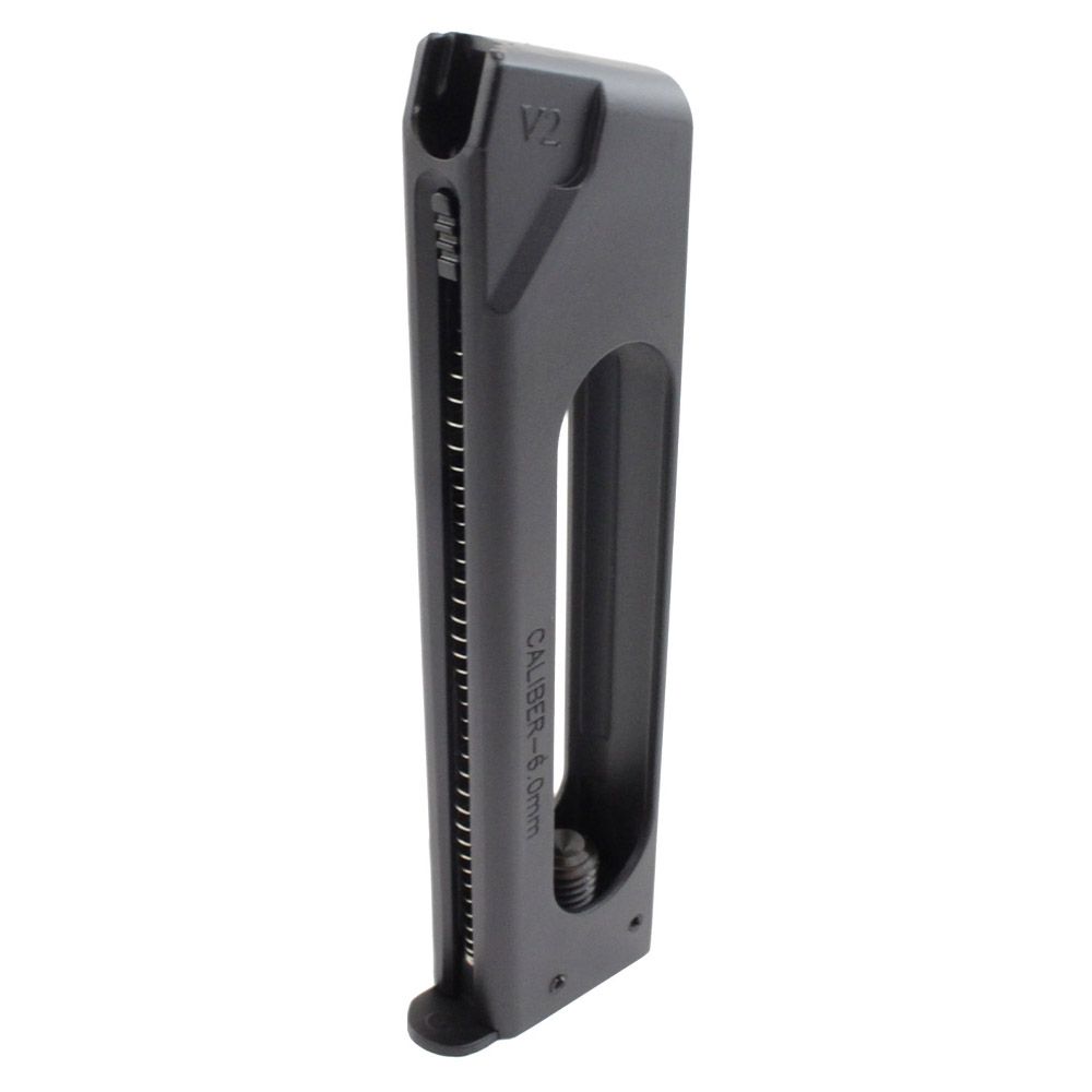 Enhance your shooting experience with the spare magazine for the CQBP M45 A1 CO2 NBB Steel BB Gun. This magazine features a 15-round capacity and is specifically designed to fit the CQBP M45 A1 CO2 NBB Steel BB Gun. Find it at ReplicaAirguns.ca.