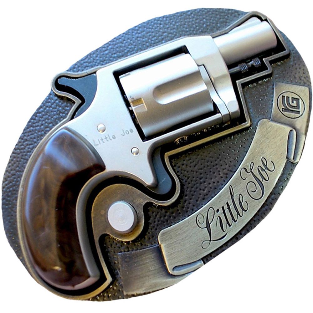 Little Joe Nickel Blank Gun with Belt Buckle