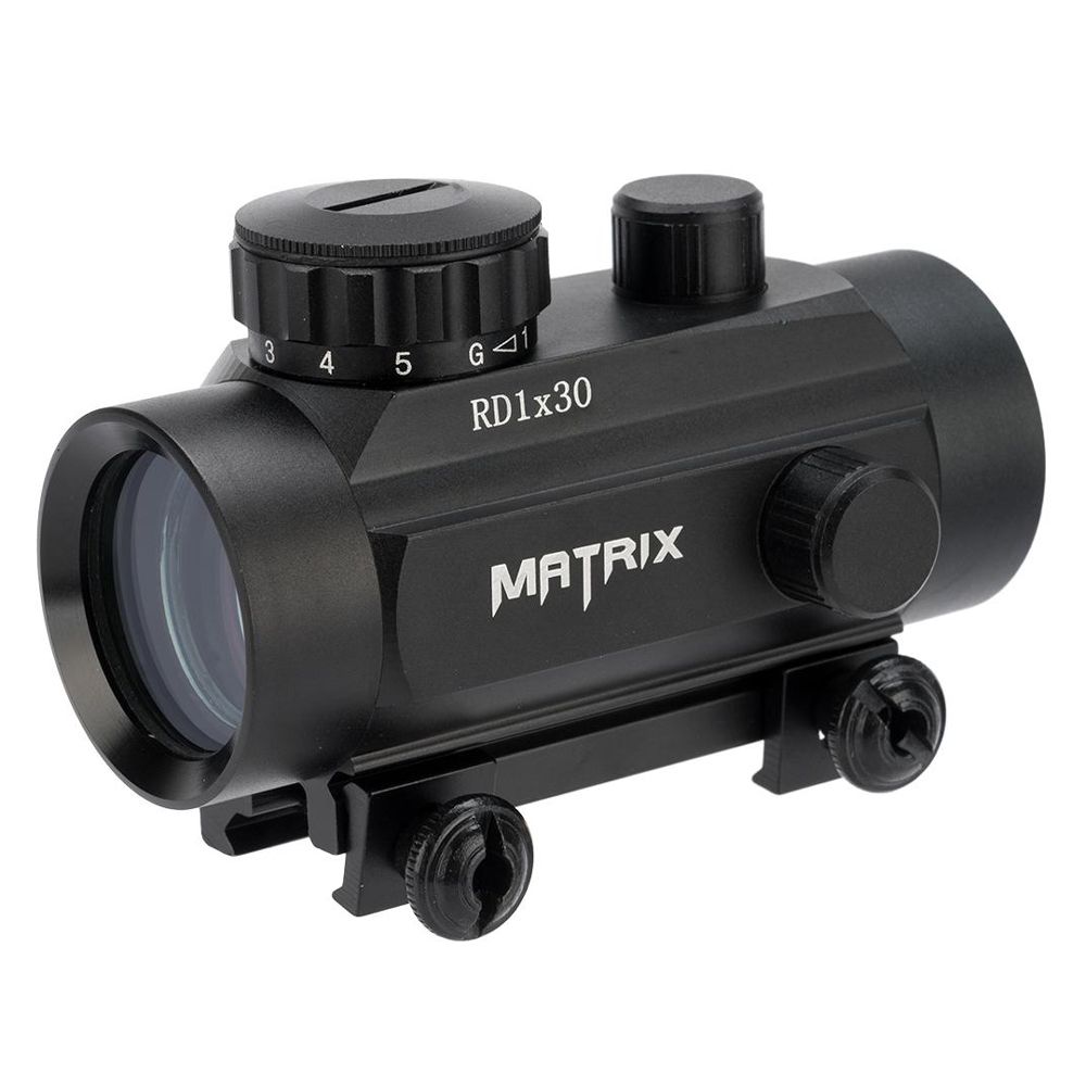 Upgrade your aiming capabilities with the Red/Green Dot Sight. This 1X magnification sight features a 30mm objective, quick-release weaver mount, and dual illumination for day and night operations.