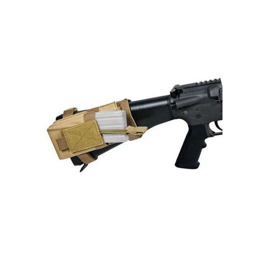 Ncstar Tan AR Single Magazine Pouch With Stock Adapter