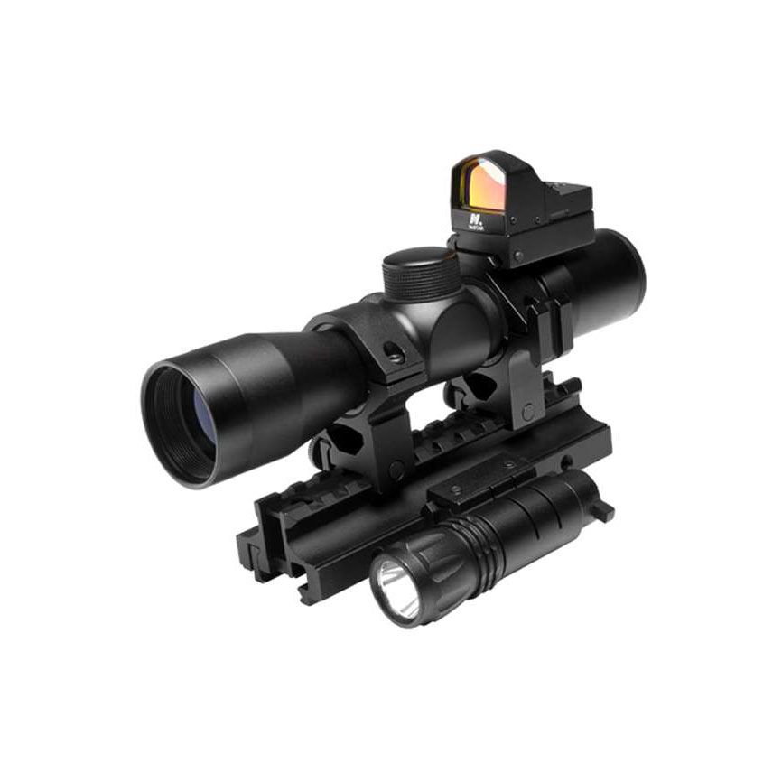 Ncstar Tactical Triple Threat Rifle Scope Combo