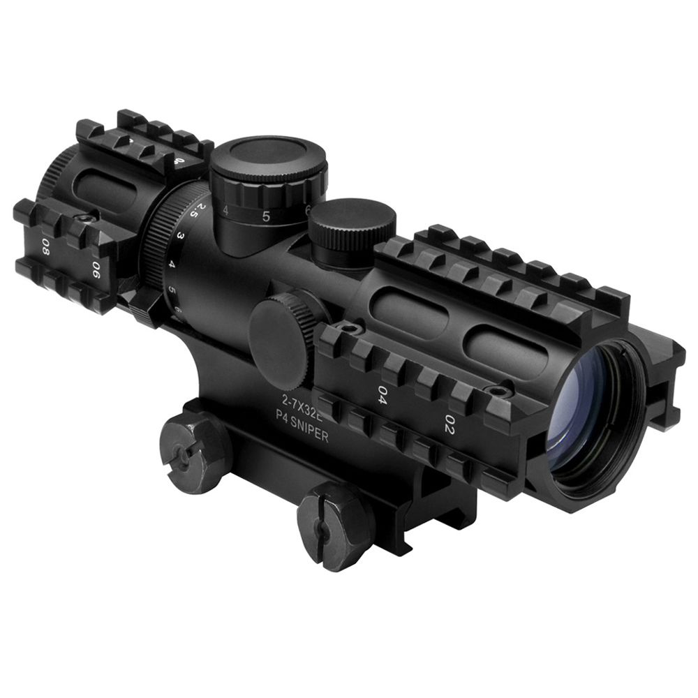 NcStar Tri-Rail Series 2-7X32 Rifle Scope