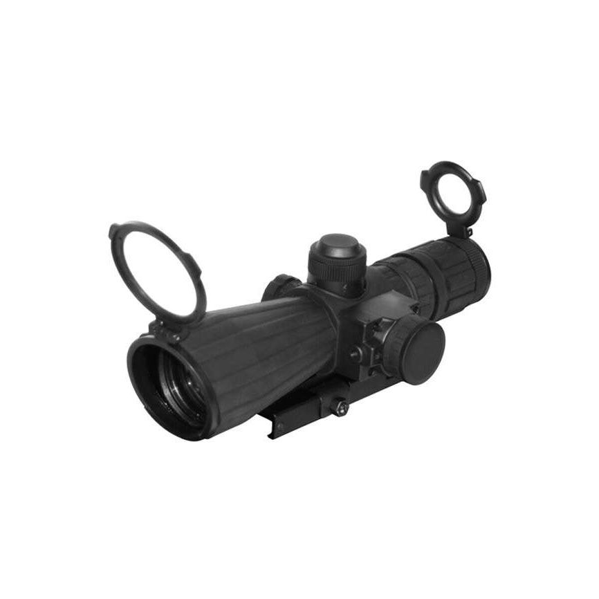 Ncstar SRT Series 3-9X42 Rubber Compact With Red Laser Rifle Scope