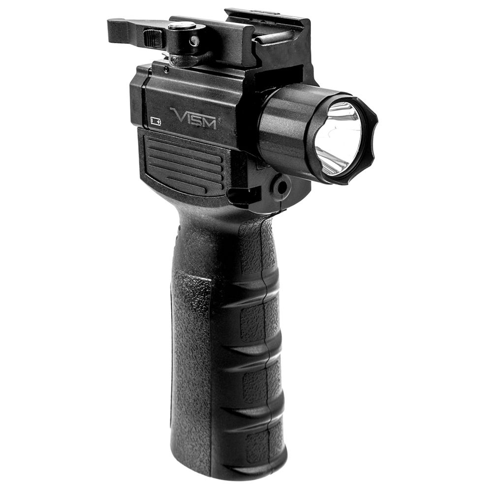 Ncstar Vism QR Vertical Grip/Built In Led Flashlight And Red Laser