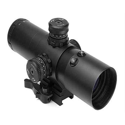 Ncstar Vism CBT Series 3X42 Prismatic Mil Dot Rifle Scope With Red Laser
