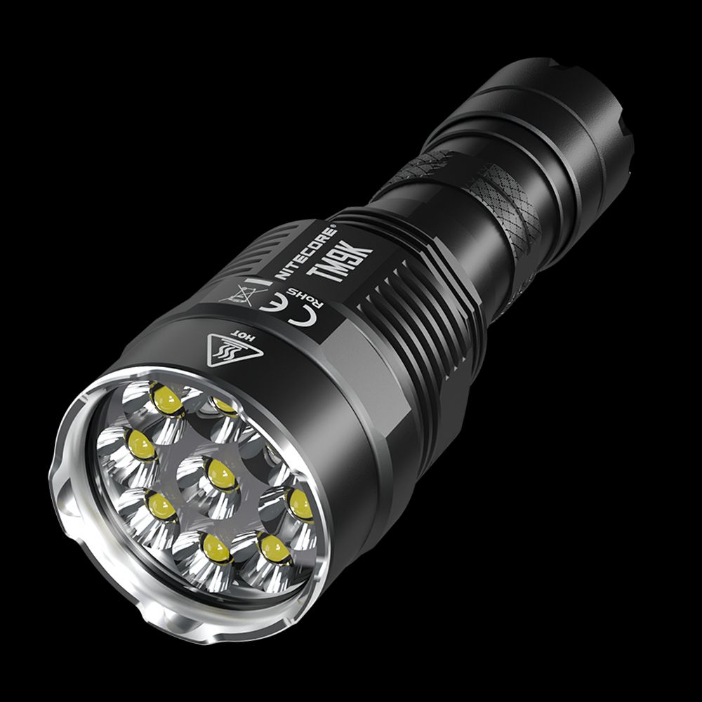 Nitecore TM9K 9500 Lumen USB-C Quick Charge LED Flashlight - Black