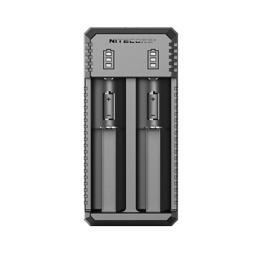 Explore the Nitecore Dual Slot USB Battery Charger - Compatible with various batteries, including IMR, Li-ion, LiFePO4, Ni-MH, and Ni-Cd. Efficient charging at 18W. Available at ReplicaAirguns.ca.