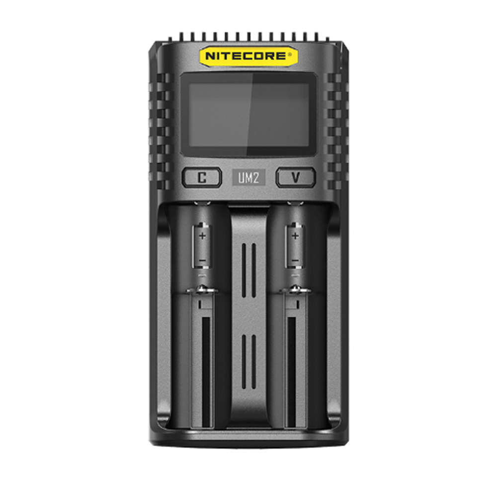 Explore the Nitecore Dual Slot USB Battery Charger - Compatible with various batteries, including IMR, Li-ion, LiFePO4, Ni-MH, and Ni-Cd. Efficient charging at 18W. Available at ReplicaAirguns.ca.
