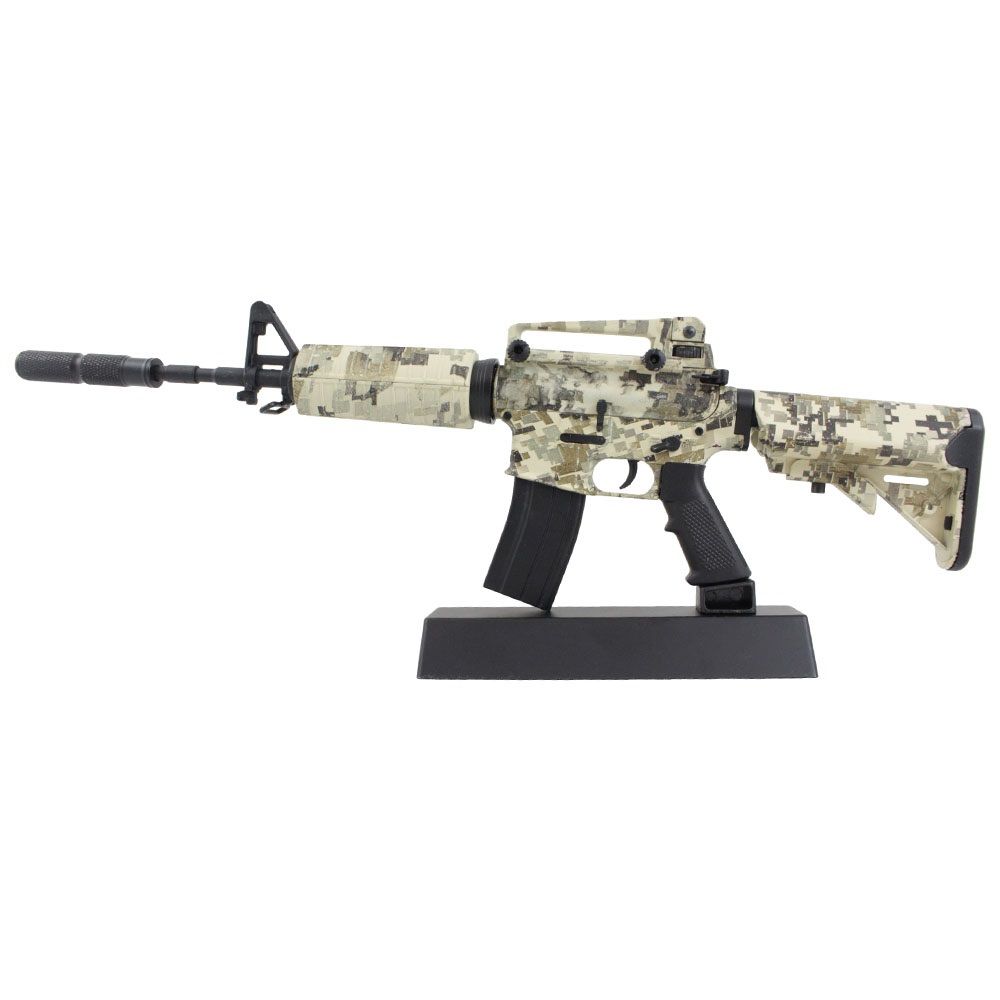M4A1 Digital Camo 1:4 Scale Model Rifle Display