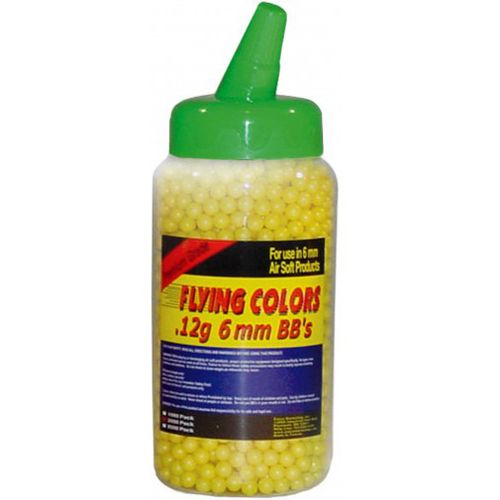Flying Colors Yellow Airsoft BBs .12g - 2000ct