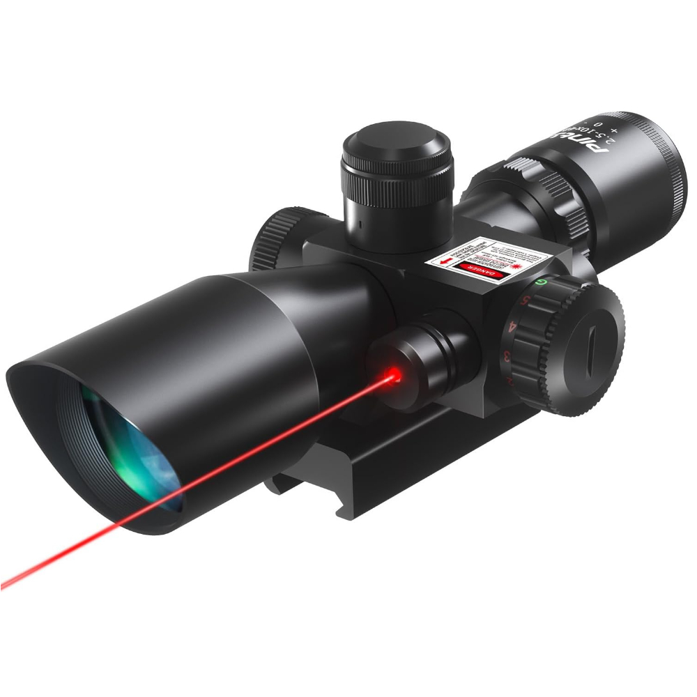 2.5-10x Green Laser Scope with Red/Green Illumination - 40mm
