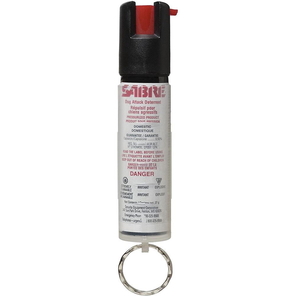 Ensure your safety with Sabre Dog and Coyote Spray – a humane and effective defense against aggressive dogs. One-handed operation, eco-friendly, and a range of 3m. Stay protected at ReplicaAirguns.ca!