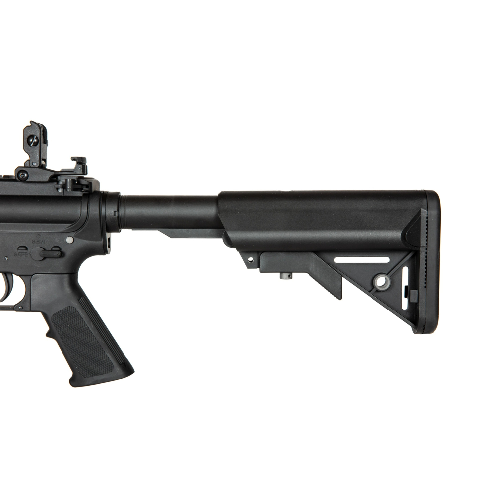 Explore the Specna Arms FLEX Airsoft Rifle at ReplicaAirguns.ca. Featuring a quick spring change system, nylon-reinforced polymer construction, and compatibility with LiPo and LiFe batteries.
