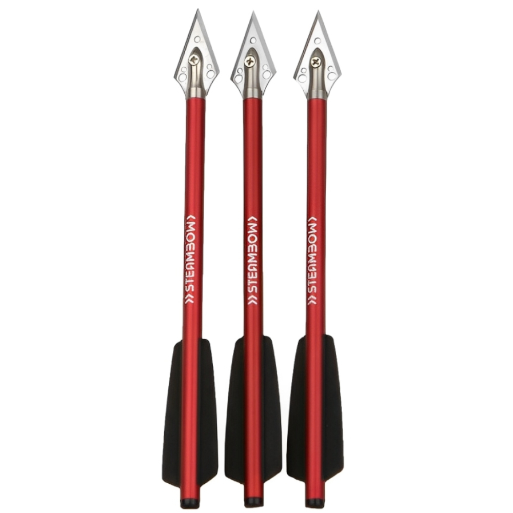 Steambow AR-6 Stinger Red Hunting Arrows - 3pcs