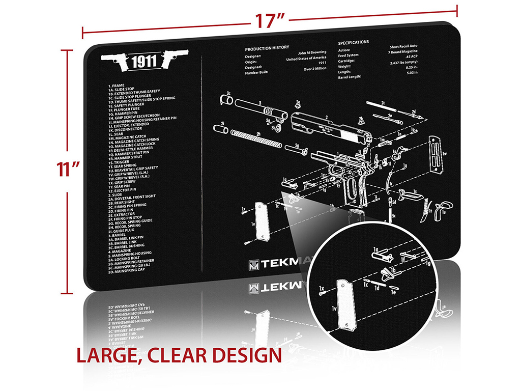 TekMat 17-Inch 1911 Gun Cleaning Mat