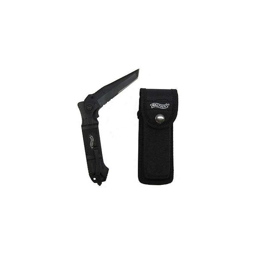 Walther Black Tanto Tactical Folding Knife