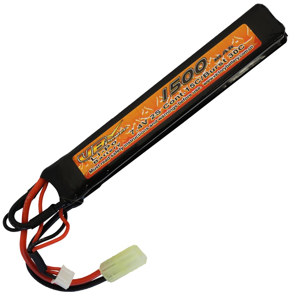 7.4V 1500mAh 15C LIPO AEG Crane Stock Battery