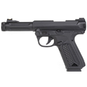 Explore the detailed features and design of the Action Army AAP-01 GBB Airsoft Pistol on ReplicaAirguns.ca. Gas blowback, SAO action, 360 FPS, metal and polymer build. Enhance your airsoft collection with this unique and reliable pistol.