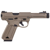 Explore the detailed features and design of the Action Army AAP-01 GBB Airsoft Pistol on ReplicaAirguns.ca. Gas blowback, SAO action, 360 FPS, metal and polymer build. Enhance your airsoft collection with this unique and reliable pistol.